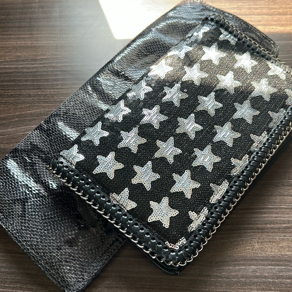 Stylish Black and Silver Women's Clutch Bundle
